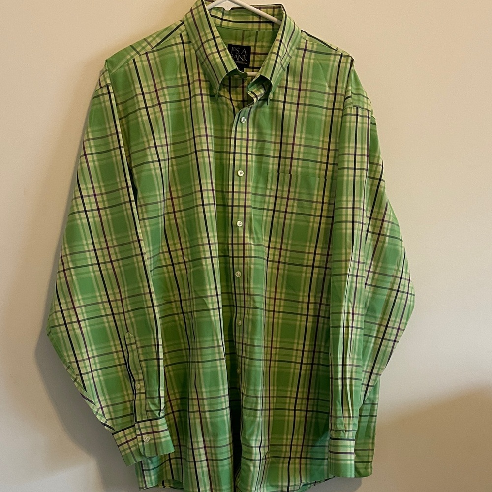 Jos. A. Bank Green Casual Button Down Shirt